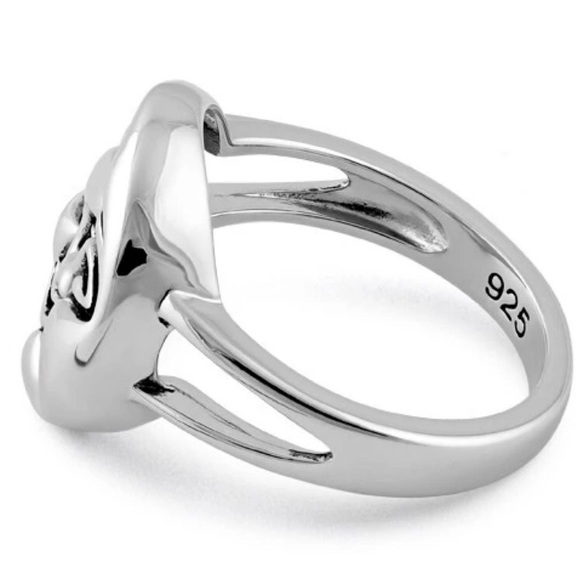 925 STERLING SILVER Sun & Moon High Polished Ring - Picture 16 of 16